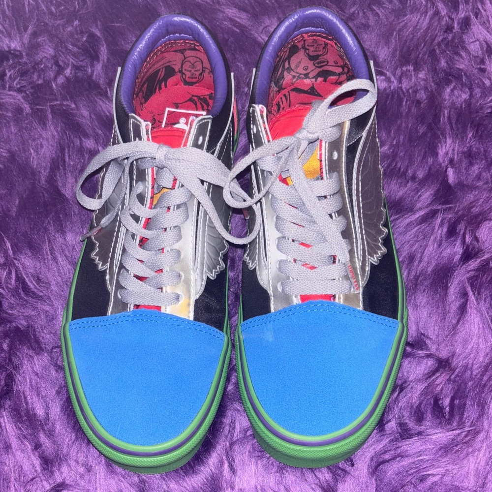 Marvel Men's Blue and Green Sneakers